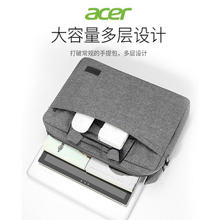 宏碁(acer)电脑包15.6英寸手提电脑包 单肩斜跨商务公文包 B913-UN黑色