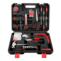 赛拓(SANTO) 家用工具箱套装 工具组套 家庭维修工具包 多功能五金工具箱 实用经典款 42件维修组套