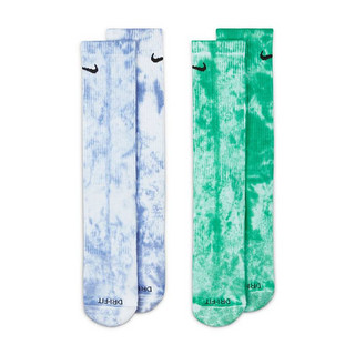 NIKE耐克 Nike Everyday Cushioned Crew扎染运动袜子2 双DM3407 DM3407-903 L（42-46）