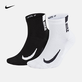 耐克 运动袜子男（2双） NIKE MULTIPLIER Ankle SX7556 SX7556-906 M