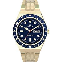 TIMEX 天美时 Men's Q Diver Inspired Gold-Tone Stainless Steel Bracelet Watch 38mm