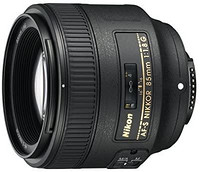 Nikon 尼康 AF-S Nikkor 85 毫米 f/1.8G 镜头，黑色 [数码卡：4 年保修]