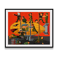 WEG维格列艺术 张庆祝油画 《基洛夫飞艇》现代潮流简约艺术品挂画 700×900mm 《基洛夫飞艇》