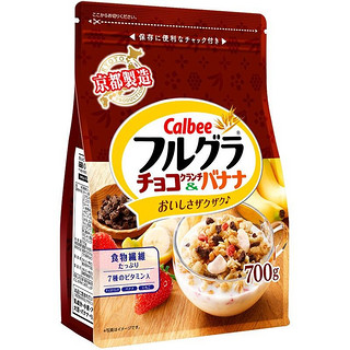 PLUS会员：Calbee 卡乐比 富果乐 水果麦片 巧克力曲奇风味 700g