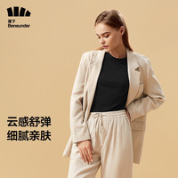 Beneunder 蕉下 打底衫女 圆领 云碳黑 160/84A
