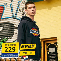 Dickies 帝客 卫衣 抓绒Logo印花休闲版型连帽卫衣