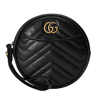 黑卡会员：GUCCI 古驰 GG Marmont 系列绗缝 女士手提包 575164-DTDCT-1000