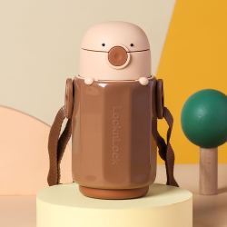 locklock乐扣乐扣儿童保温杯幼儿园宝宝吸管杯可爱学生水杯300ml背带