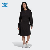 adidas阿迪达斯官网三叶草女装冬季新款长袖连衣裙HG6656 HG6660