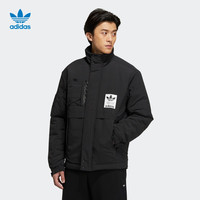 adidas阿迪达斯官网三叶草男装冬季新款棉服H66011黑色 XS