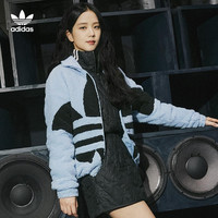 阿迪达斯 adidas官网三叶草男女冬季新款保暖仿羊羔绒外套HC0325