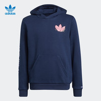 adidas阿迪达斯官网三叶草大童装冬季新款连帽卫衣H22639 H22640