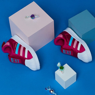 adidas阿迪达斯三叶草SUPERSTAR 360婴童学步贝壳头一脚蹬BA8044