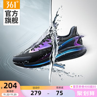 361°雨屏4.0 361男鞋运动鞋2021秋冬新款加绒防泼水跑鞋Q弹跑步鞋男