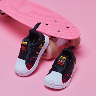 adidas阿迪达斯三叶草SUPERSTAR 360婴童学步贝壳头一脚蹬EG9215