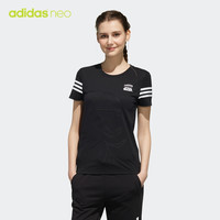 阿迪达斯官网 adidas 女装夏季运动圆领短袖T恤DW8235 DW8233