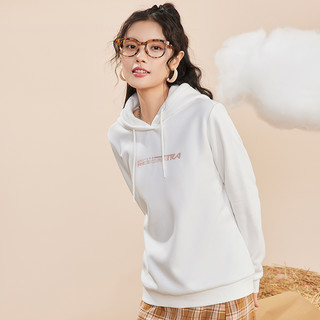 361°运动卫衣女2021秋冬女款防寒保暖连帽套头卫衣加绒长袖上衣