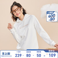 361°运动卫衣女2021秋冬女款防寒保暖连帽套头卫衣加绒长袖上衣