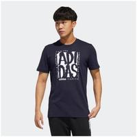 Adidas/阿迪达斯男T恤短袖夏季LOGO圆领休闲舒适百搭正品697D3194