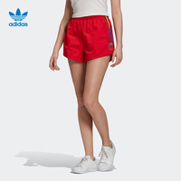 adidas阿迪达斯官网三叶草女装夏季运动短裤GD3970 GJ7715(40、浅猩红)