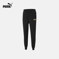 PUMA彪马官方正品 新款男子休闲印花抽绳收口长裤METALLIC 587664