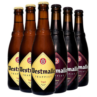 比利时进口 西麦尔双料/三料修道院啤酒组合 Westmalle 330ml*6