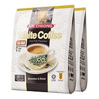 益昌老街 马来西亚进口 益昌3合1(减少糖)速溶白咖啡粉 冲调饮品 15条600g*2袋