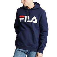 FILA 斐乐 男女情侣LOGO运动休闲宽松连帽长袖卫衣减龄显瘦套头衫oversiz