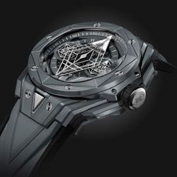 宇舶HUBLOT手表 Big Bang系列 缎面及抛光灰色陶瓷男表45mm 418.FX.8007.RX.MXM21