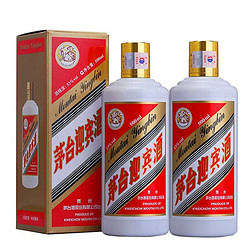 MOUTAI 茅台 贵州茅台飞天迎宾酒 酱香型白酒53度500ml*2瓶礼盒装