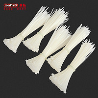 赛拓（SANTO）自锁式尼龙扎带 理线带网线扎线带 3.6*200mm*100根 白色