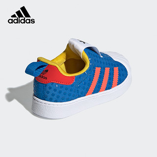 yykids Adidas阿迪达斯童鞋21秋乐高三叶草贝壳头儿童休闲运动板鞋 H02731 3K