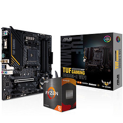 AMD TUF GAMING B550M-E WIFI 主板 + R5-5600G 盒装APU处理器 板U套装