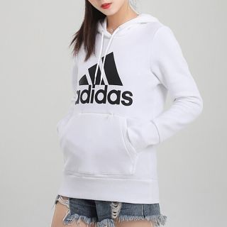 Adidas阿迪达斯卫衣女2020秋冬新款连帽运动加绒保暖套头衫GC6915 GC6916/白色170/96A/XL【报价价格评测怎么样】 -什么值得买
