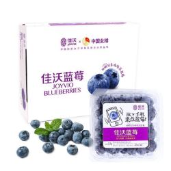 JOYVIO 佳沃 当季云南蓝莓125g*12盒 原箱装+四川安岳柠檬4粒*2件（蓝莓9元/盒）