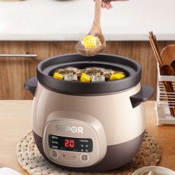 supor苏泊尔电炖锅家用煲汤锅煮粥神器紫陶砂锅炖盅全自动陶瓷养生