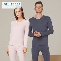 SCHIESSER 舒雅 20点秒杀预告:SCHIESSER舒雅 3A抗菌厚款双面加绒秋衣秋裤保暖套装 男女情侣款