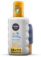 NIVEA 妮维雅 Sun 儿童敏感护理防水防晒霜LSF 50+ 包含免费旅行尺寸200 ml+ 50 ml