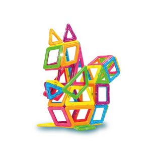 麦格弗 Magformers磁力片磁力棒儿童拼搭积木玩具创造者系列金宝贝早教教具 703003 霓虹彩色套组