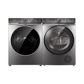 Midea 美的 MG100V90WIADY+MH100VH90WY 10公斤 洗烘套装