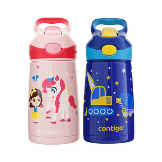 contigo康迪克儿童水杯保温杯吸管杯鸭嘴杯子幼儿园水壶300ml*1个