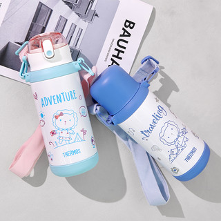THERMOS/膳魔师儿童保温杯宝宝吸管杯小学生双盖大容量水新品