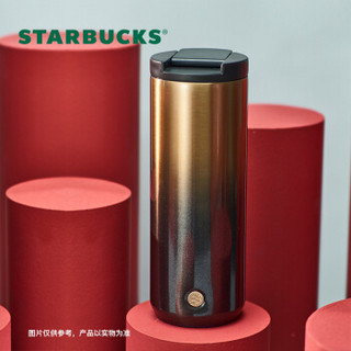 STARBUCKS 星巴克 经典黑金不锈钢随行保温杯473ml 大容量水杯