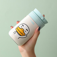 LOCK&LOCK 迷你保温杯可爱男女学生不锈钢水杯可拎便携杯子 260ML 绿色