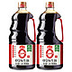 海天 酱油零添加1.28L*2 0添加防腐剂/添加剂 特级 金标酱油升级版(4小时)