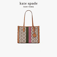 Kate Spade ks market 中号桃心四叶老花单肩托特包单肩时尚通勤