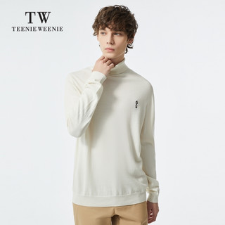 TeenieWeenie小熊男装2021年冬季新款半高领羊毛针织衫高领毛衣