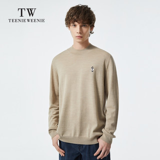TeenieWeenie小熊男装2021年冬季新款半高领羊毛针织衫高领毛衣