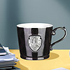 英国COSTA咖世家陶瓷马克杯咖啡杯水杯骑士黑300ml家用创意陶瓷杯