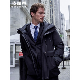 波司登outlets奥莱新款鹅绒轻运动休闲连帽男中款羽绒服B90141805